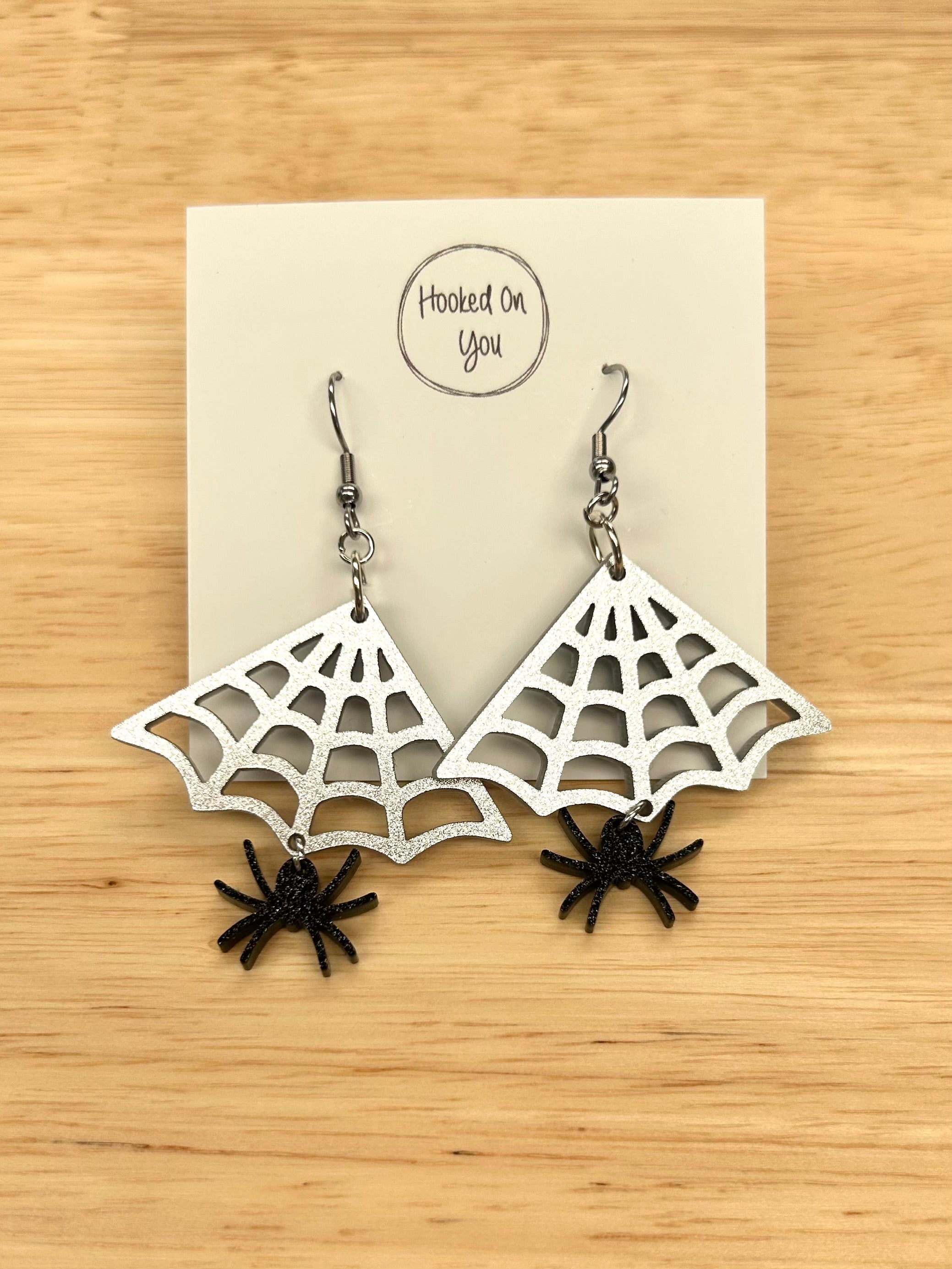 spider earrings