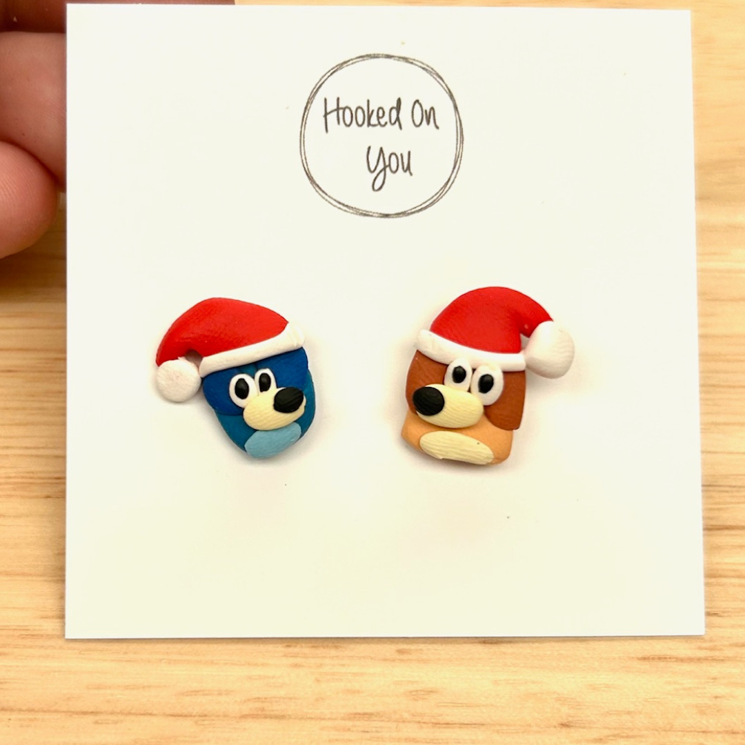 christmas clip on earrings