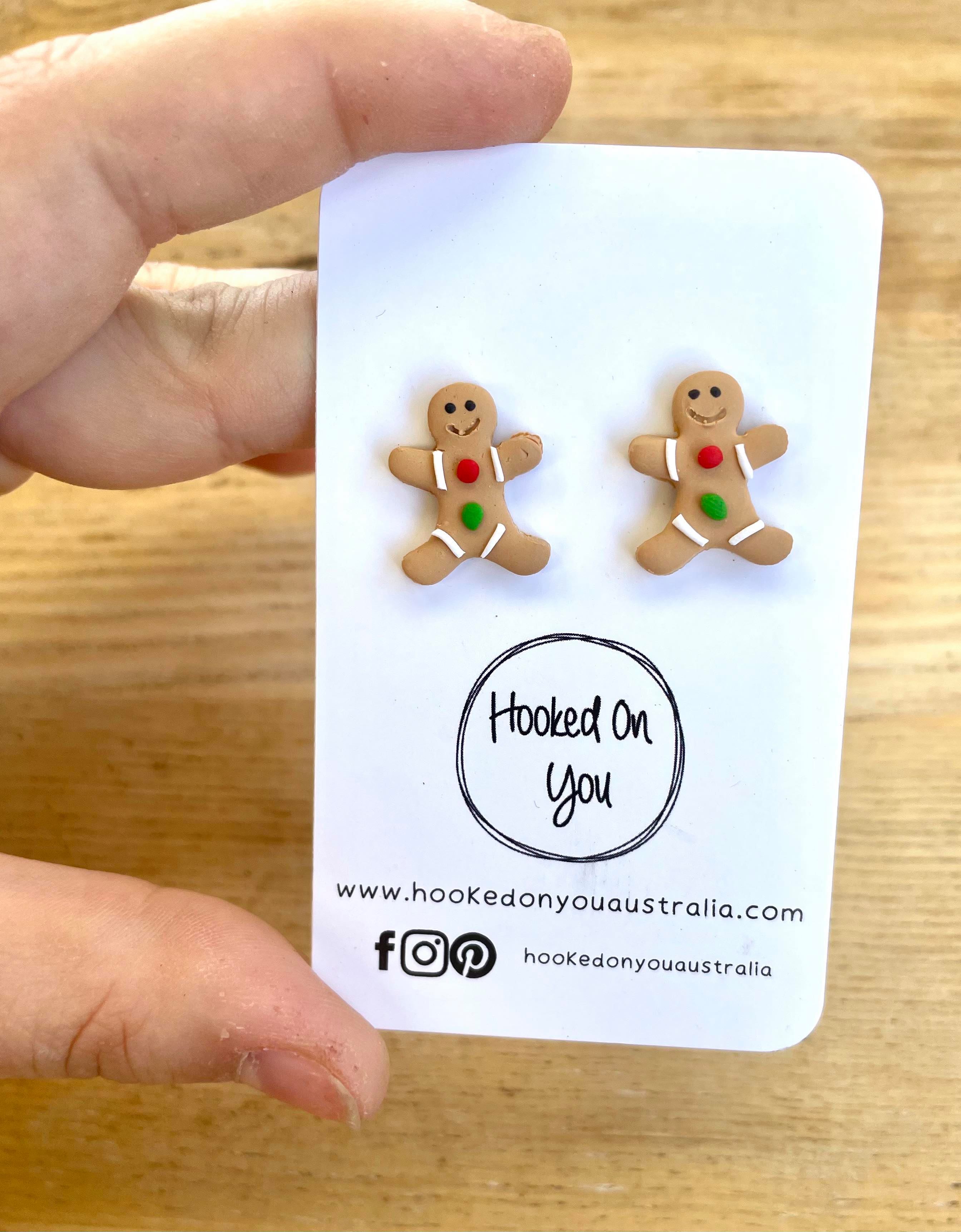 Christmas Gingerbread Man Earrings