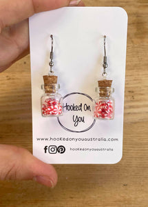 Christmas Humbug Jar Earrings