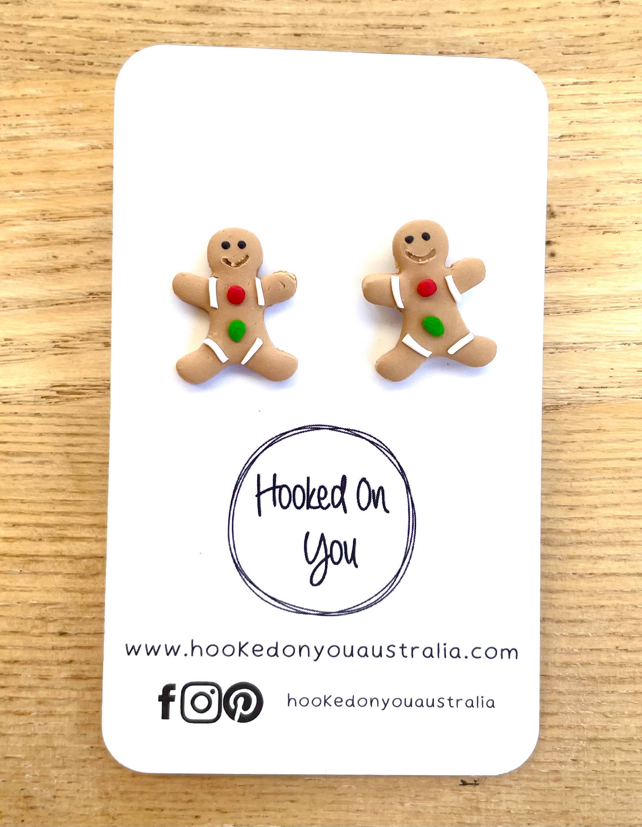 Christmas Gingerbread Man Earrings