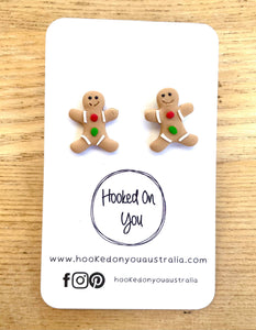 Christmas Gingerbread Man Earrings