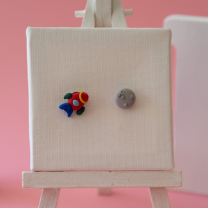 mismatched earrings