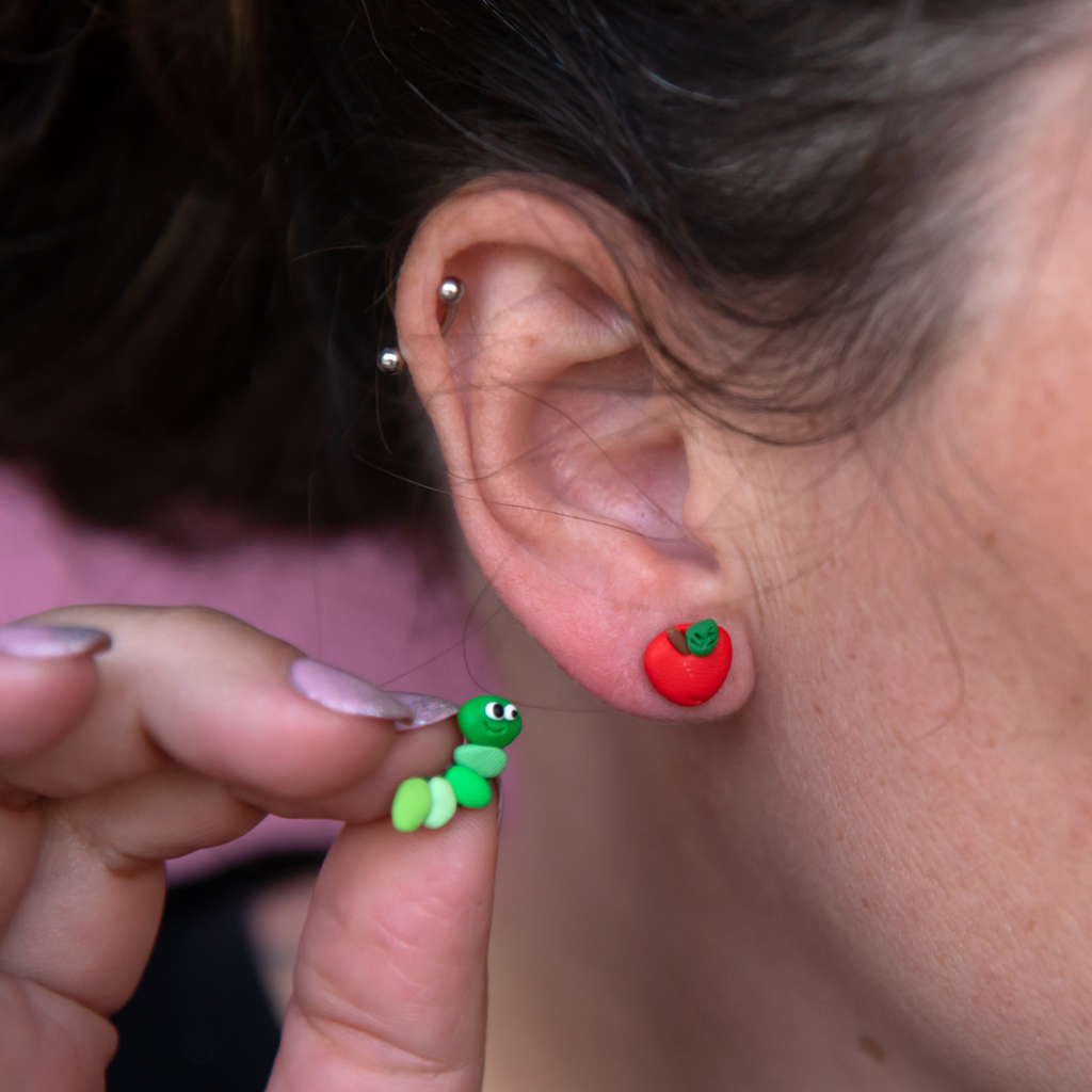 mismatched earrings