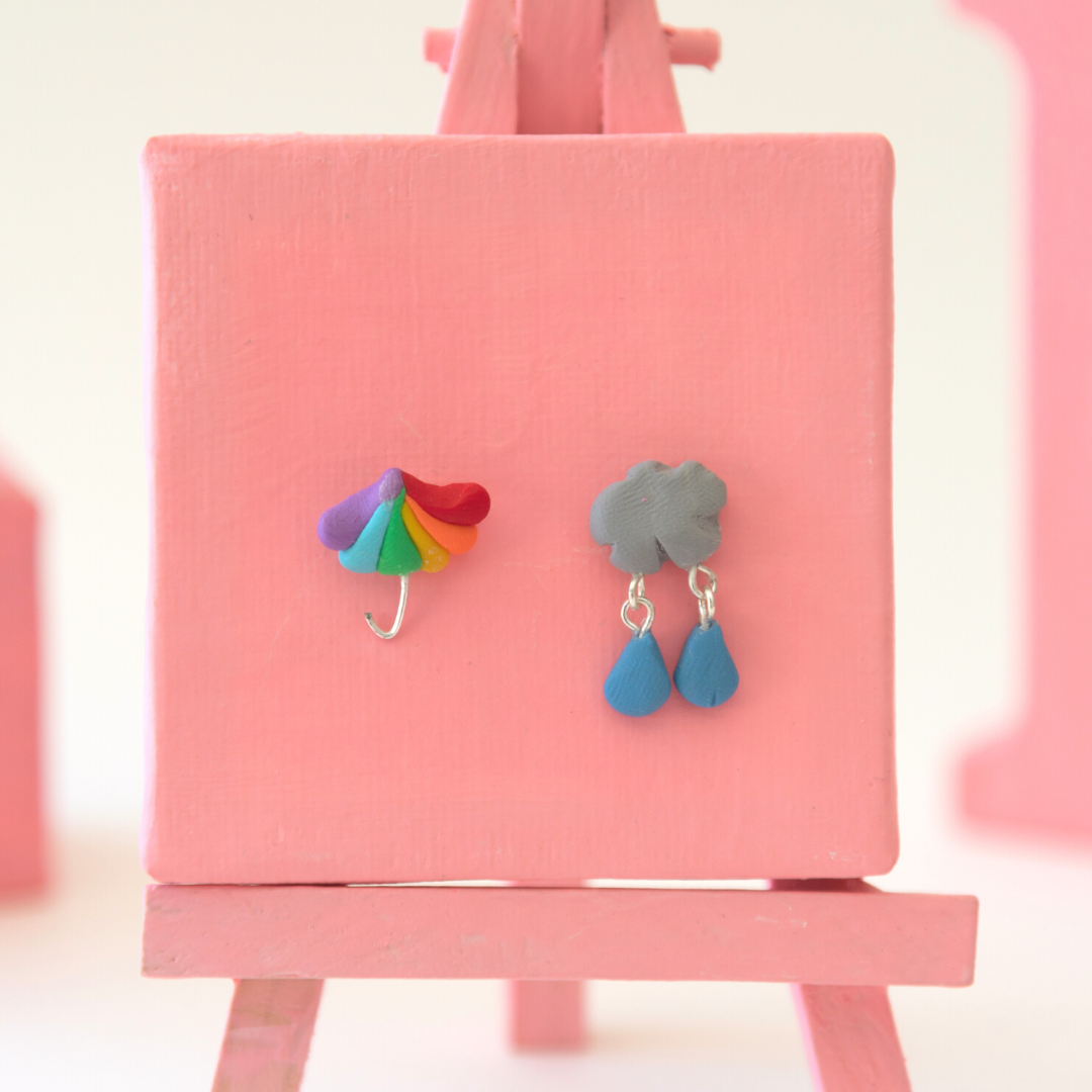mismatched earrings