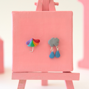 mismatched earrings