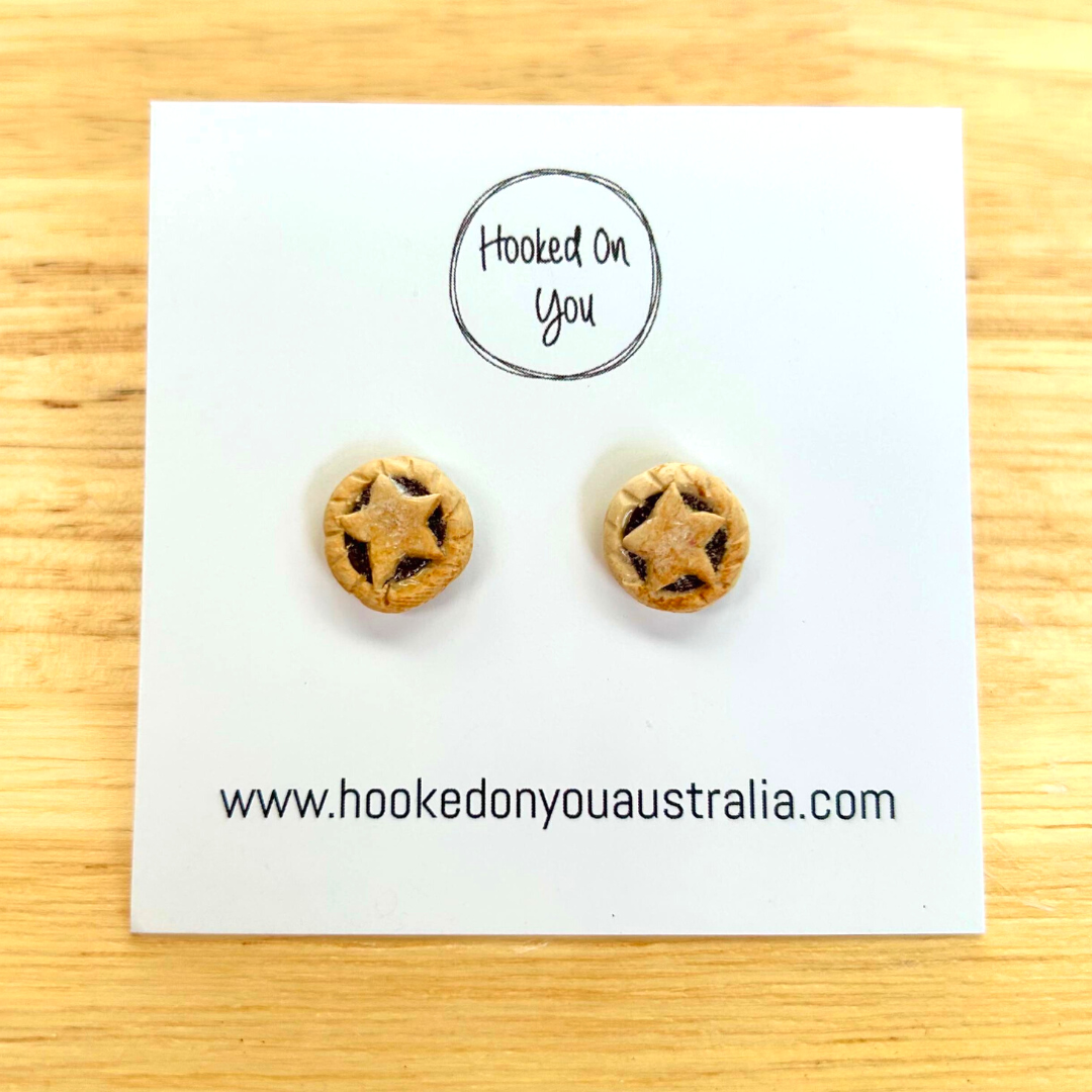 polymer clay christmas earrings