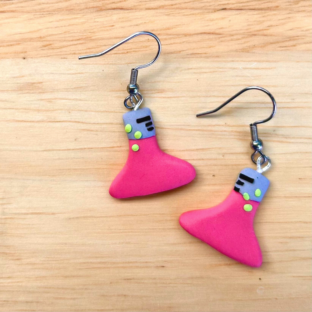 science earrings