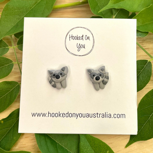 Raccoon Earrings