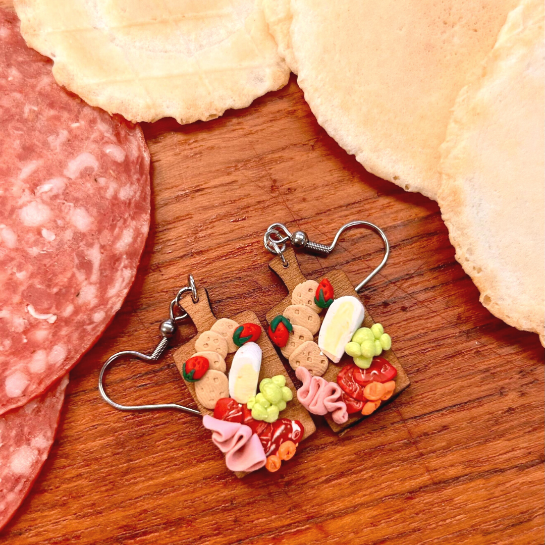 food earrings