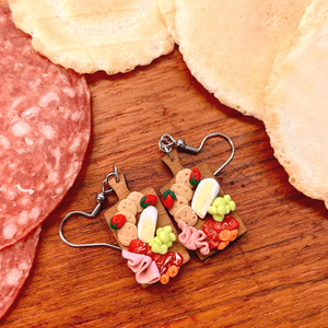 food earrings